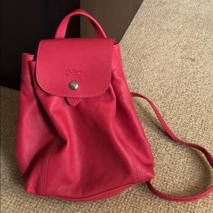 Longchamp backpack ( leather)
